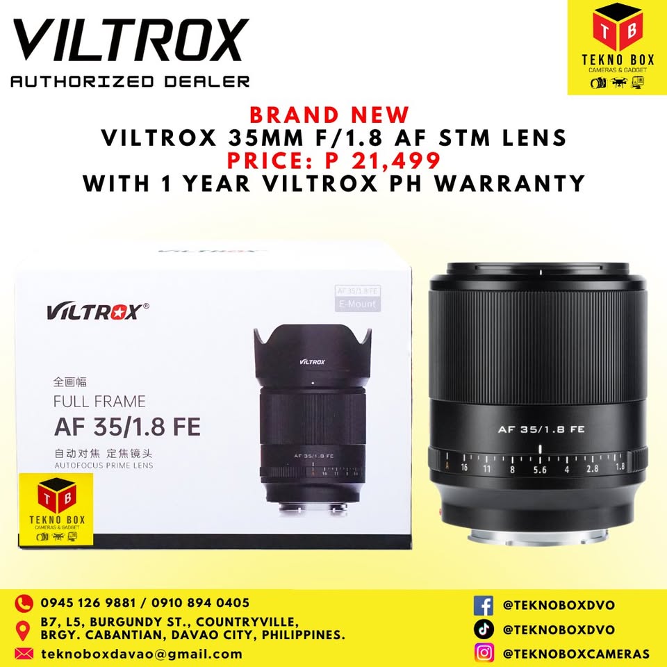 Viltrox 35mm F/1.8 STM Lens (For Sony FE/E Mount)
