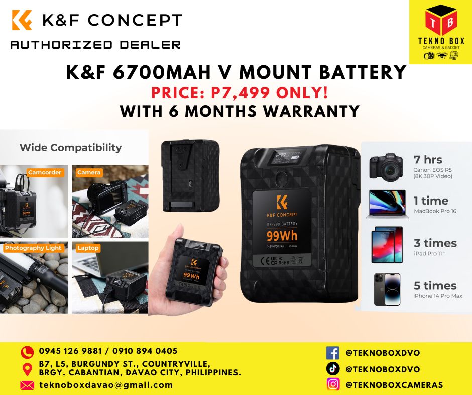 K&F 6700mah V Mount Battery