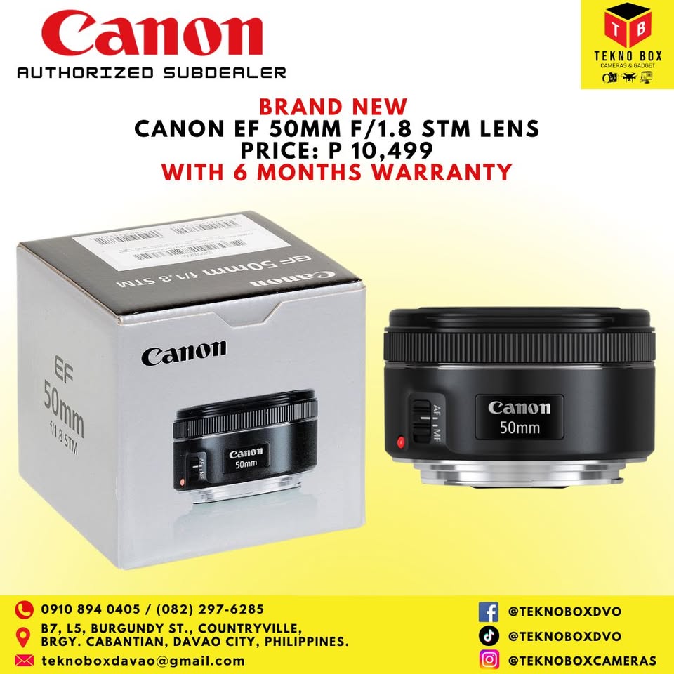 Canon 50mm F/1.8 STM Lens
