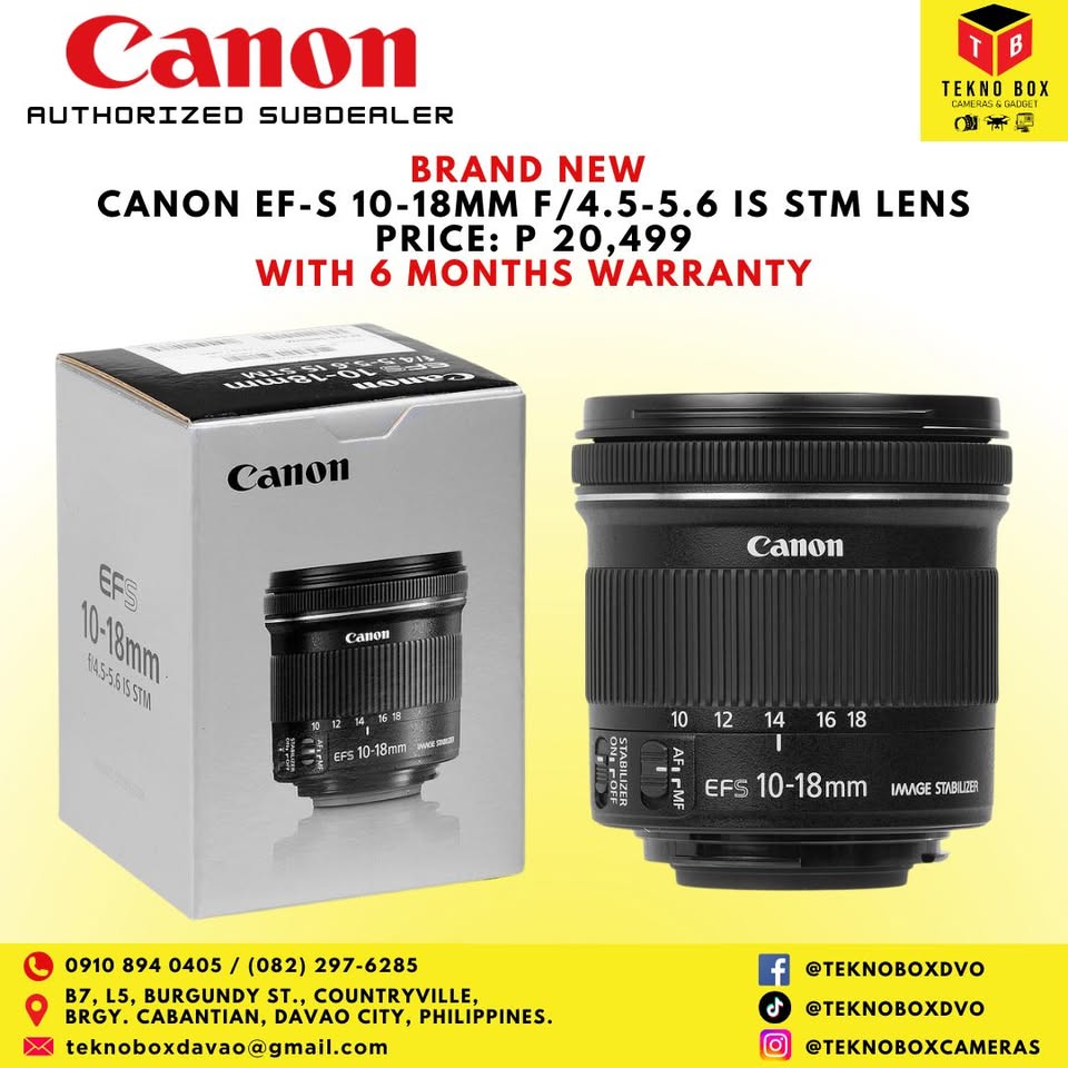 Canon 10-18mm F/4.5-5.6 IS STM Lens