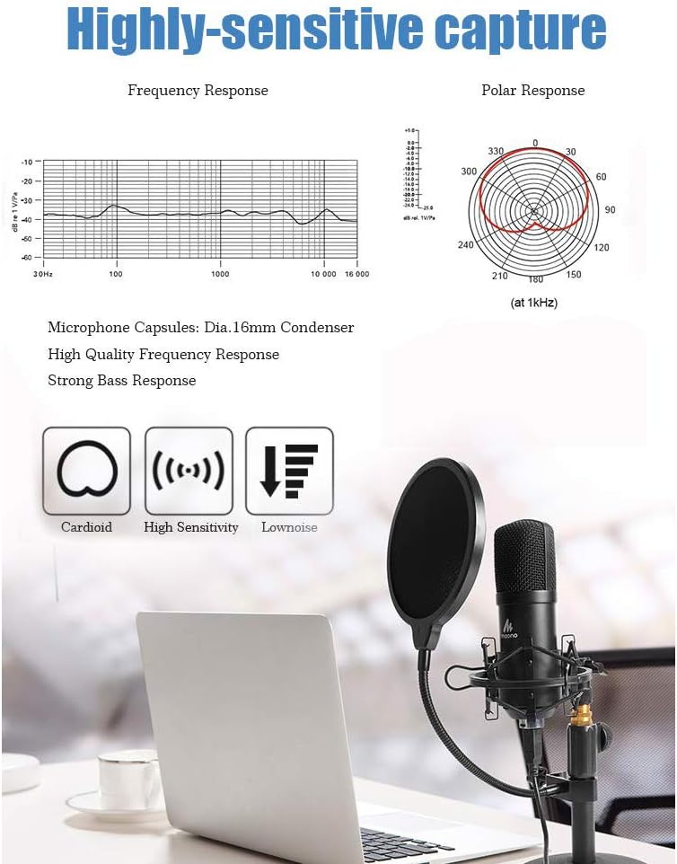Brand new MAONO AU-A04TC Studio Condenser Microphone