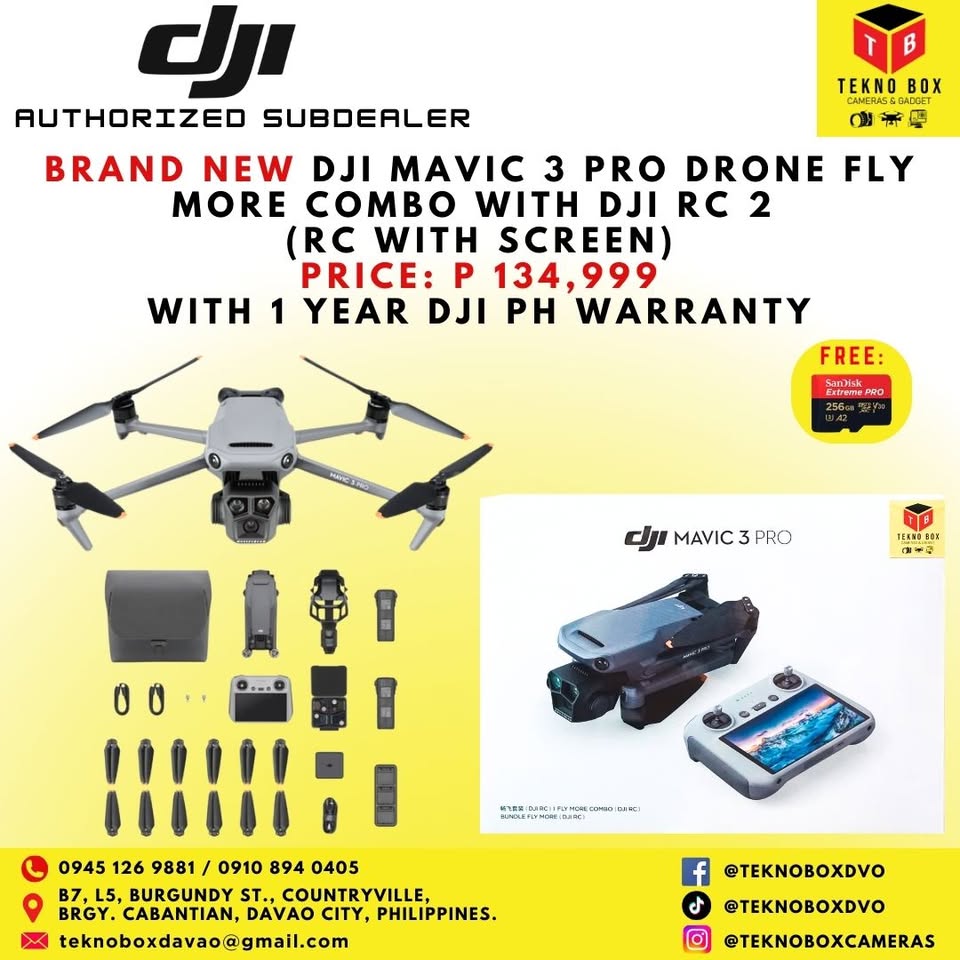DJI Mavic 3 Pro Drone Fly More Combo With DJI RC