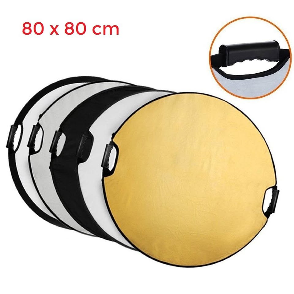 PXEL RF-8X8 5 in 1 32inch / 80cm Round Reflector for Photography Photo Studio Lighting & Outdoor Lighting