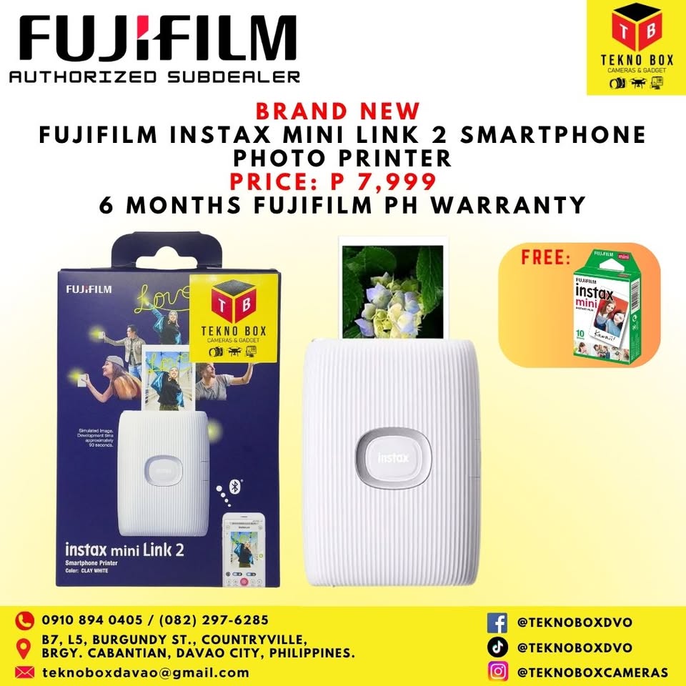 Fujifilm Instax Mini Link 2 Smartphone Instant Photo Printer