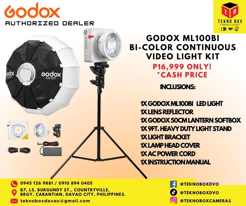 Godox ML100 BiColor Continuous Video Light Kit