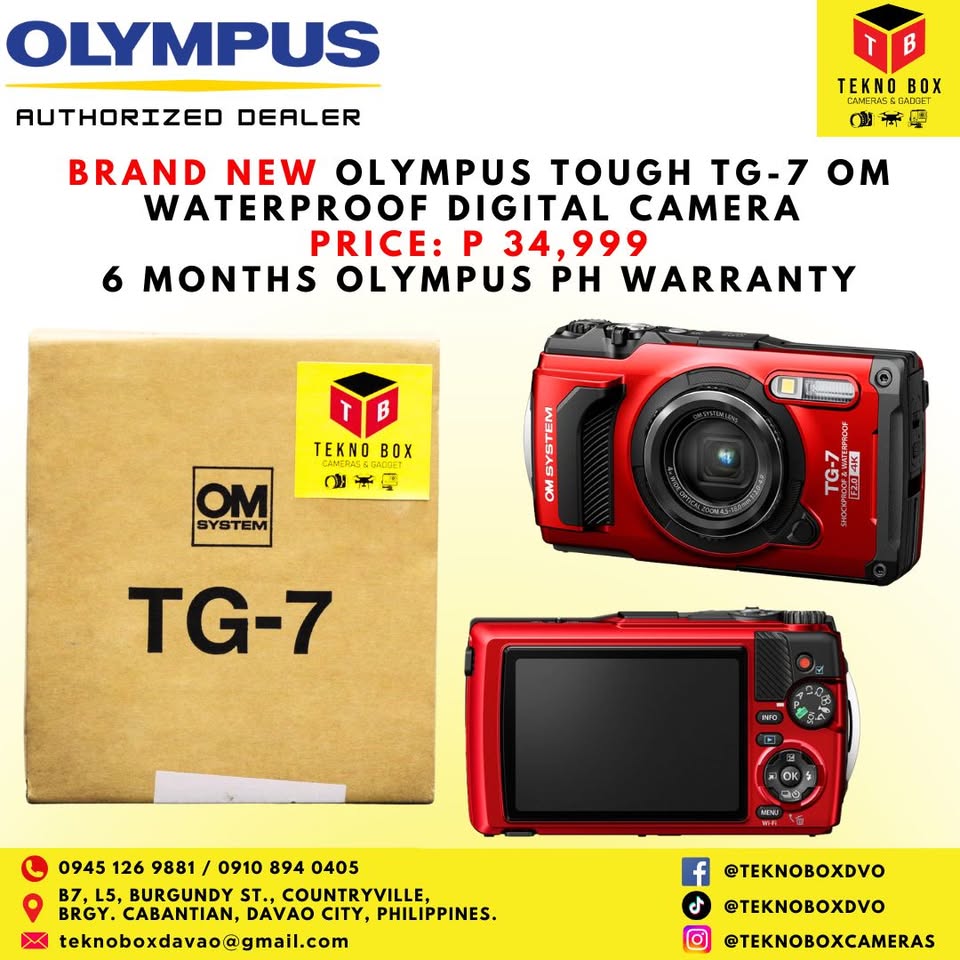 Olympus Tough TG-7 OM System Waterproof Digital Camera
