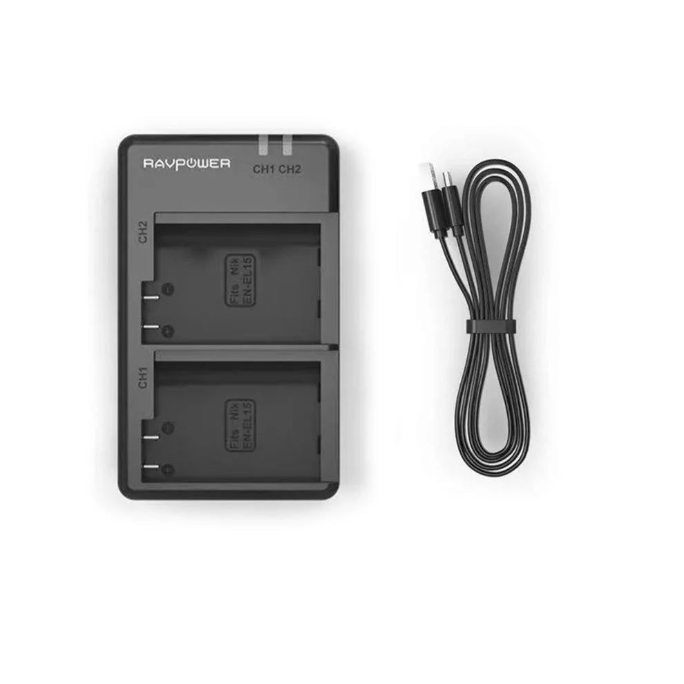 Ravpower EN-EL15 Series Dual Batteries with Charger