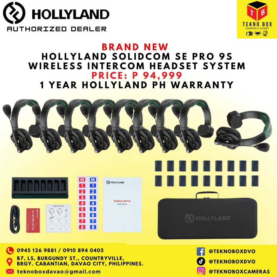 Hollyland Solidcom SE Pro 9S Wireless Intercom Headset System