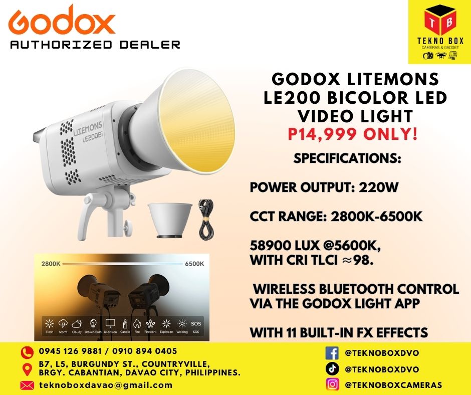 Brand new Godox Litemons LE200 BiColor LED Video Light