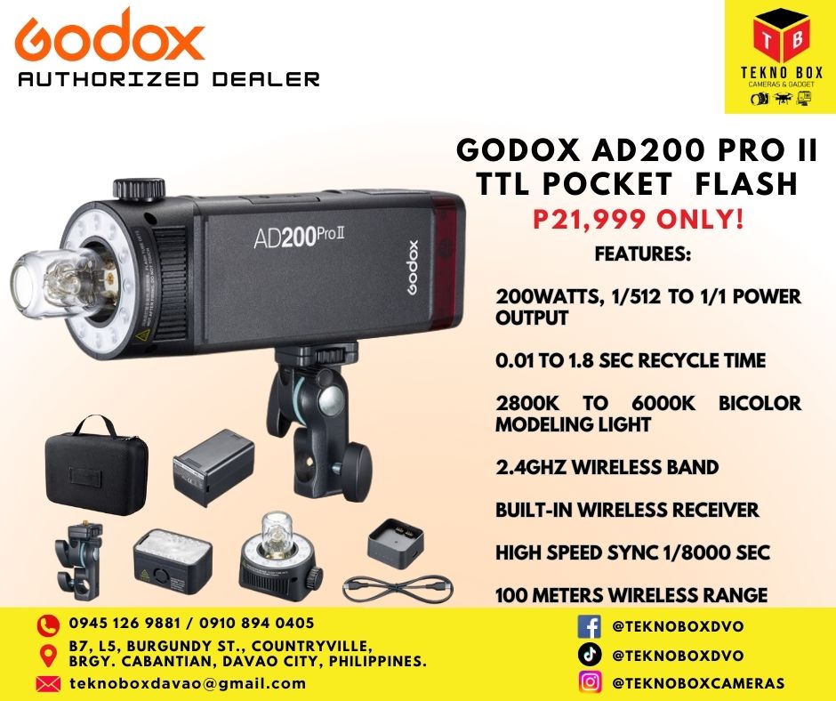 Brand New Godox AD200 Pro II TTL Pocket Flash