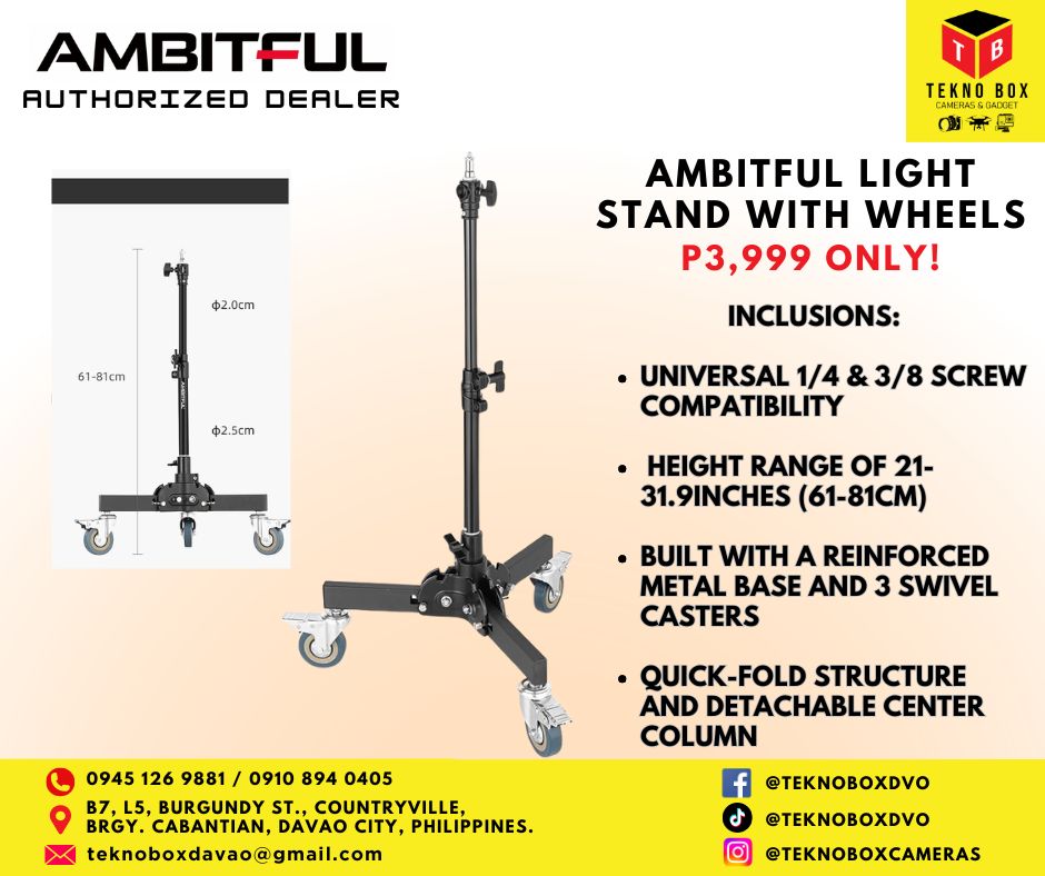 Ambitful Light Stand With Wheels