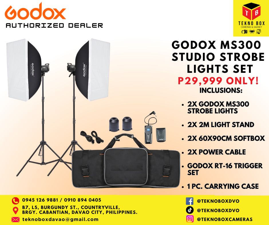 Godox MS300 Studio Strobe Lights Set