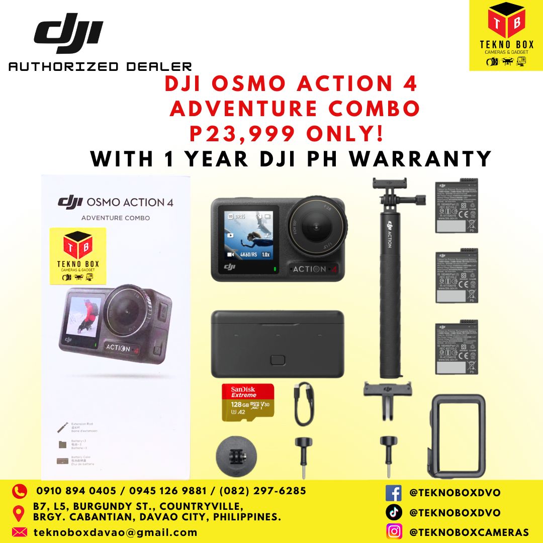 Brand New DJI Osmo Action 4 Adventure Combo