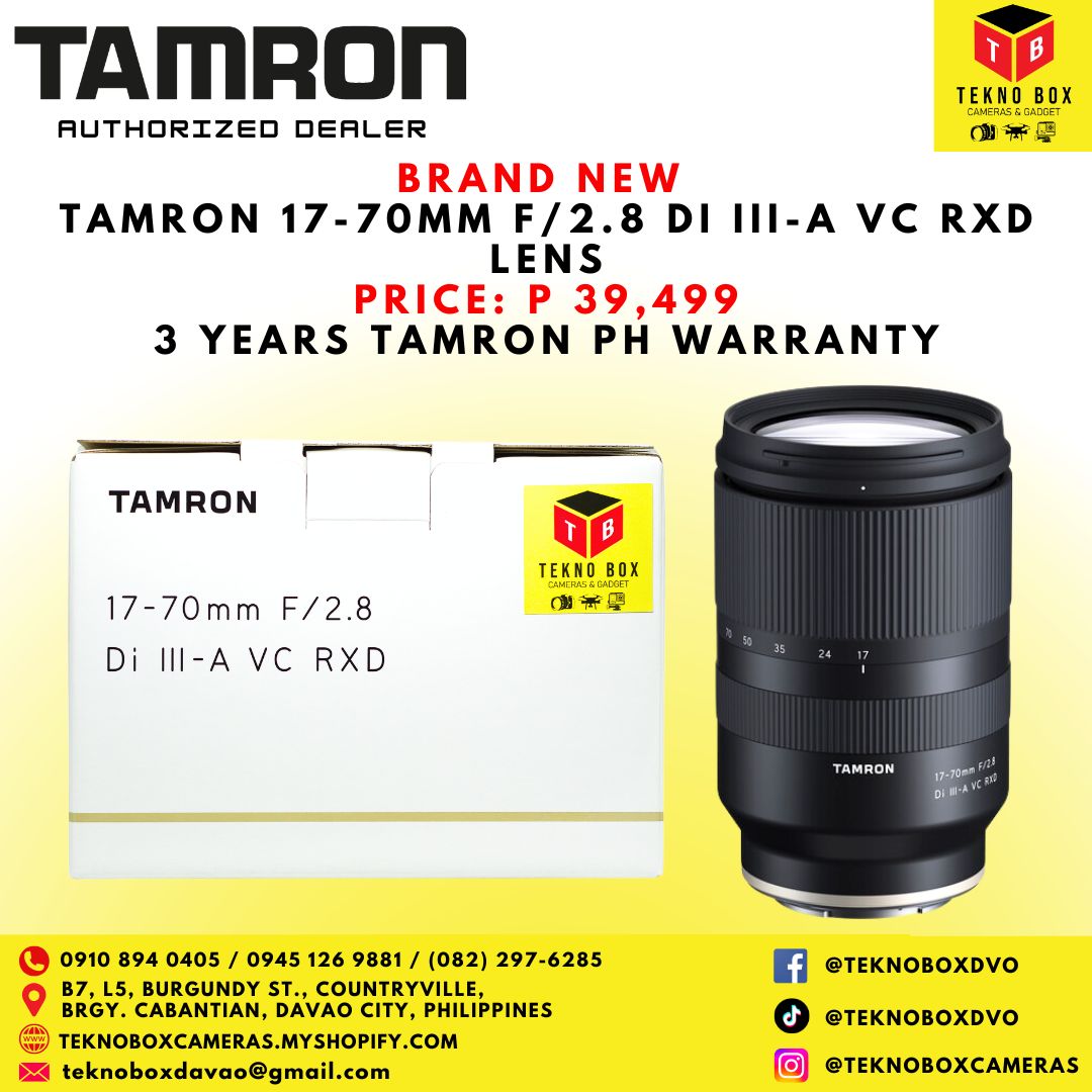 Tamron 17-70mm F/2.8 DI III-A VC RXD Lens