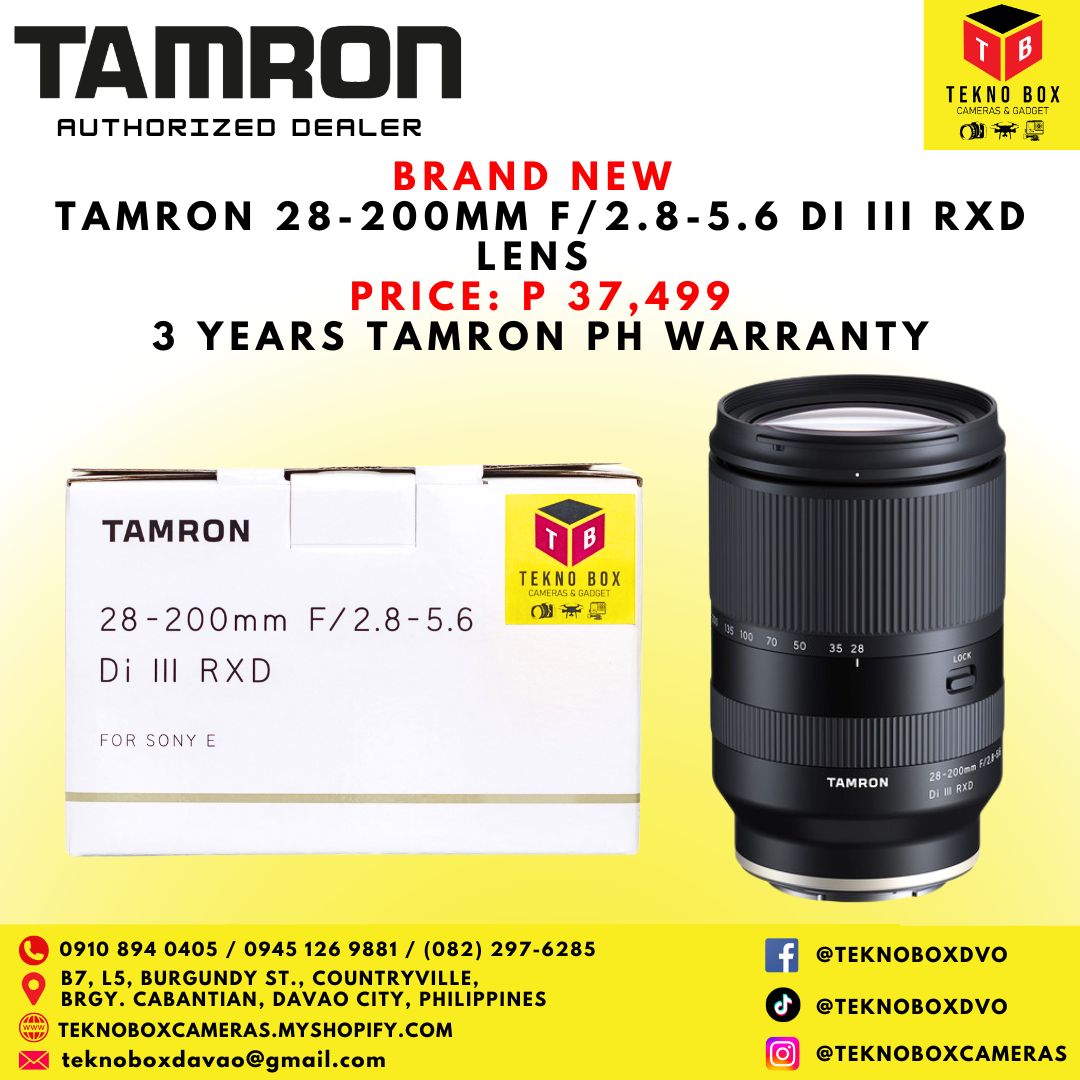 Tamron 28-200mm F/2.8-5.6 DI III RXD Lens