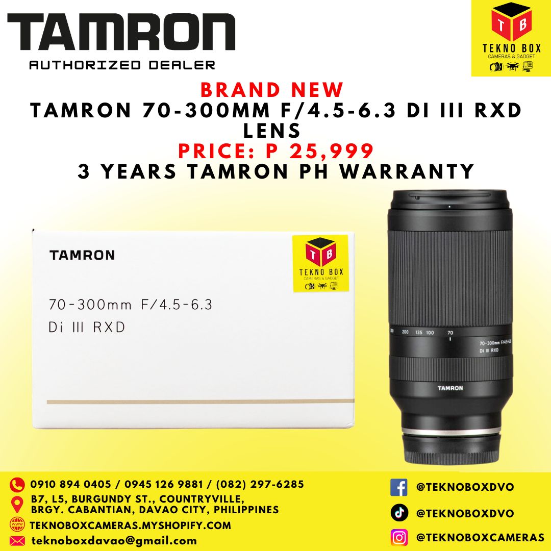 Tamron 70-300mm F/4.5-6.3 DI III RXD Lens