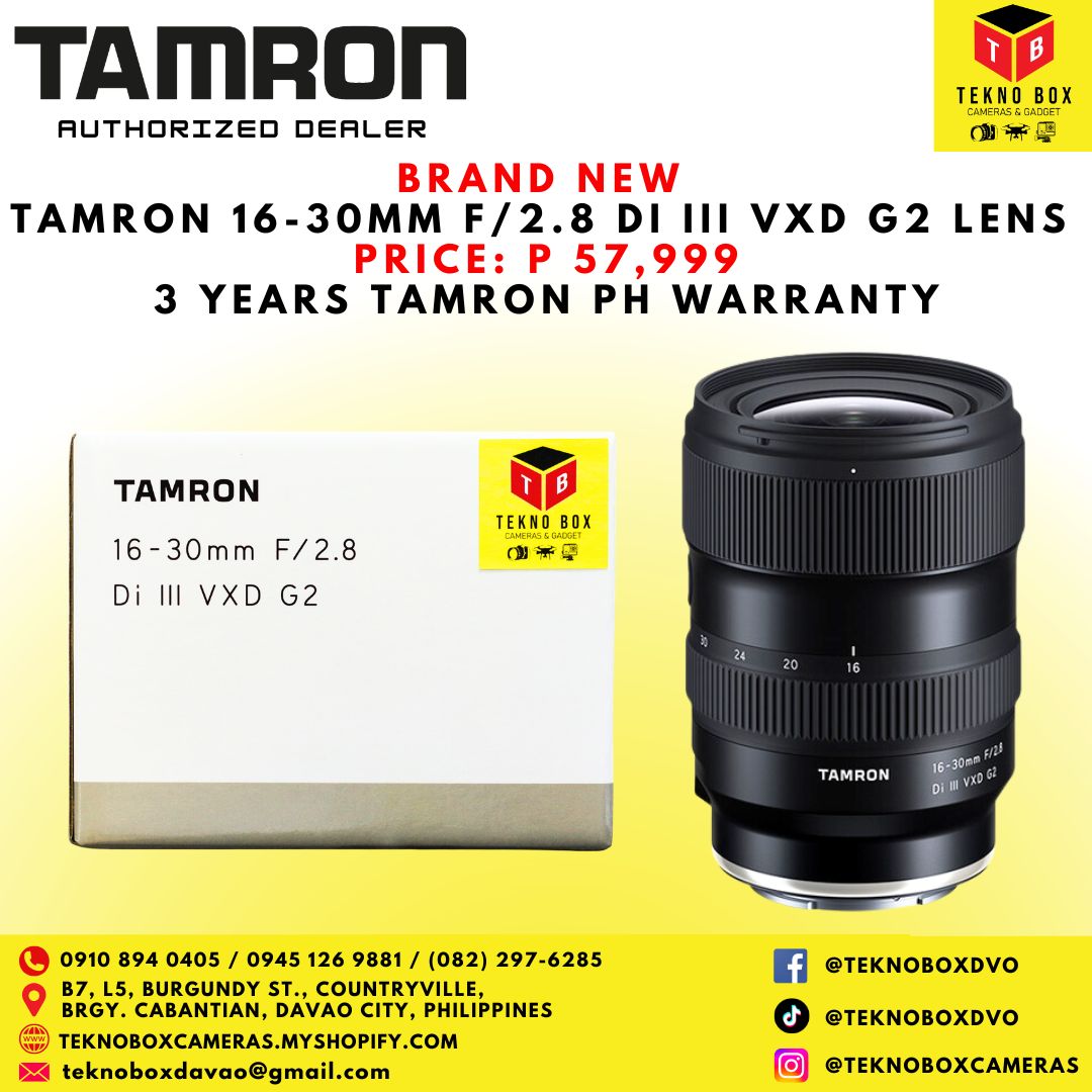 Tamron 16-30mm F/2.8 DI III VXD G2 Lens