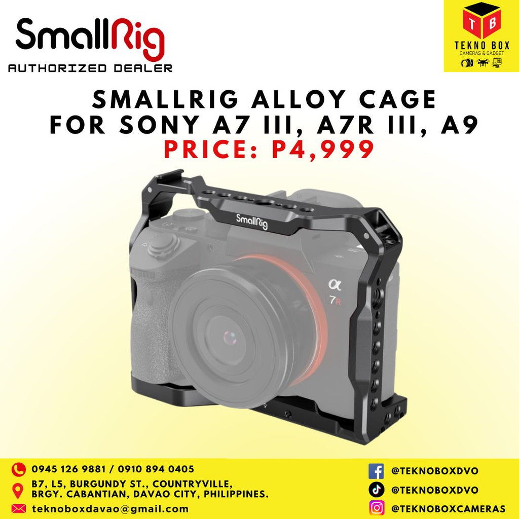 Smallrig Aluminum Camera Cage for Sony A7 III, A7R III, A9 Cameras