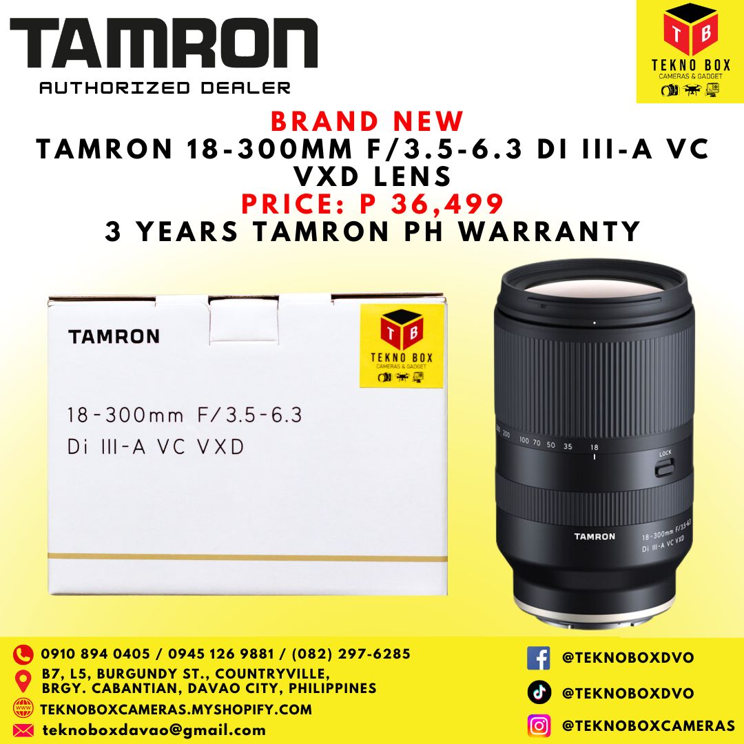 Tamron 18-300mm F/3.5-6.3 DI III-A VC VXD Lens