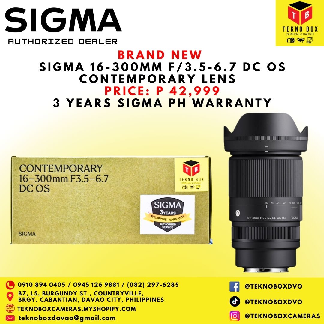 Sigma 16-300mm F/3.5-6.7 DC OS Contemporary Lens