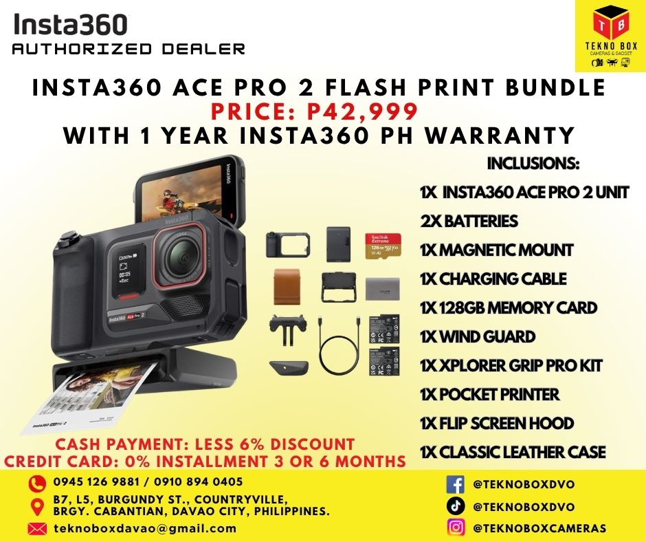 Insta360 Ace Pro 2 Flash Print Bundle