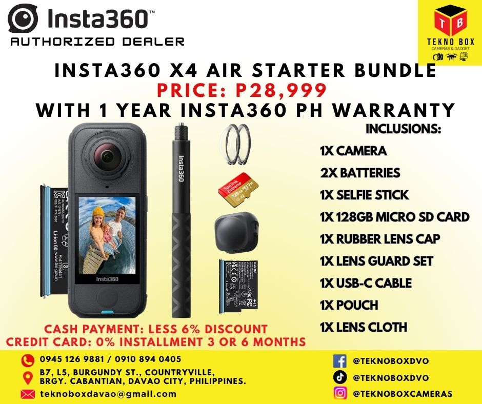 Insta360 X4 Air Starter Bundle (Black)