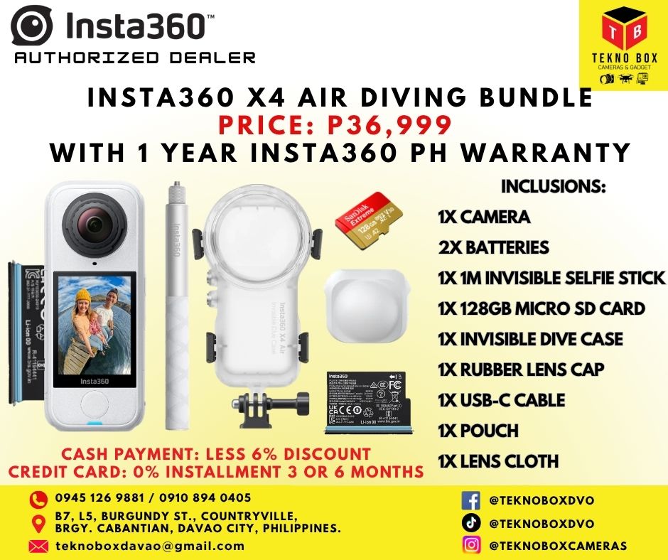 Insta360 X4 Air Diving Bundle (White)