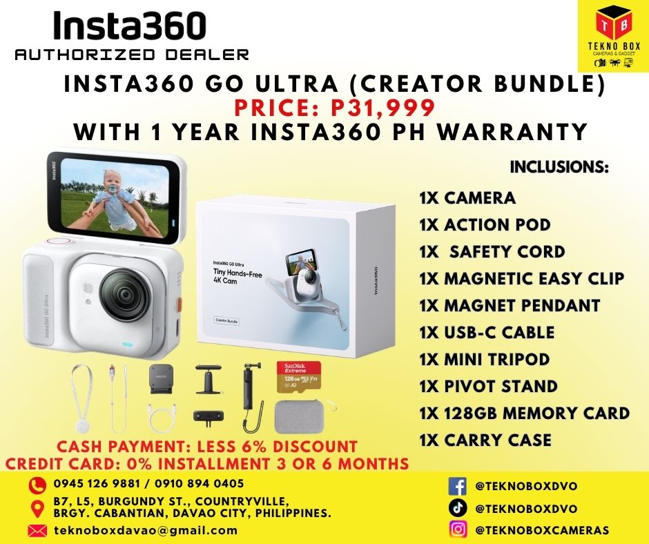 Brand New Insta360 GO Ultra Creator Bundle (White)