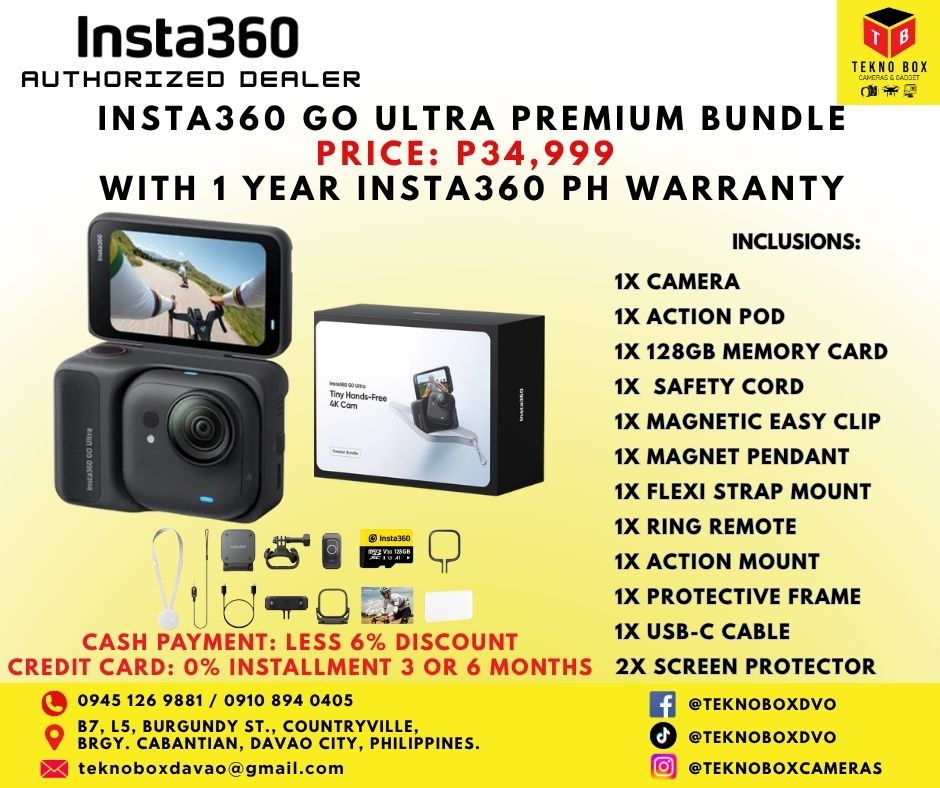 Brand New Insta360 GO Ultra Premium Bundle