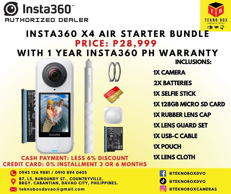 Insta360 X4 Air Starter Bundle (White)