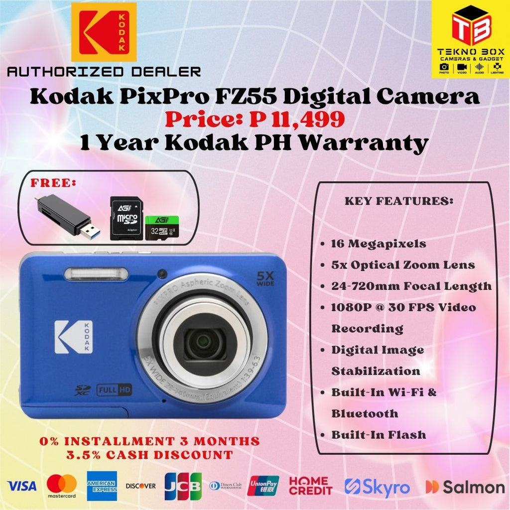 Brand New Kodak Pixpro FZ55 Compact Point & Shoot Digital Camera
