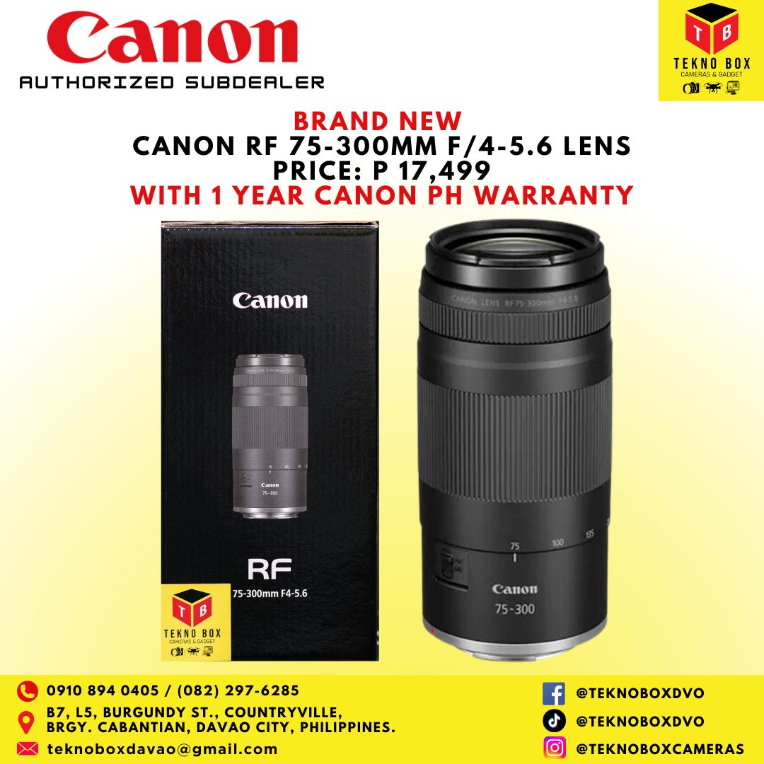 Canon RF 75-300mm F/4-5.6 Lens&nbsp;