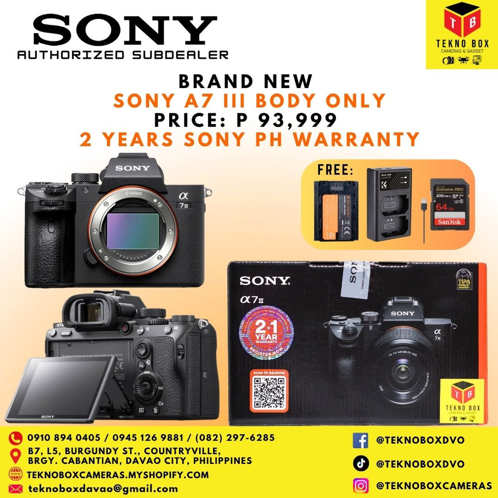 Sony A7 III (Body Only)