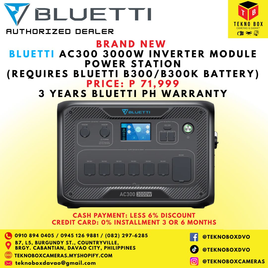 Bluetti AC300 3000W Inverter Module Power Station