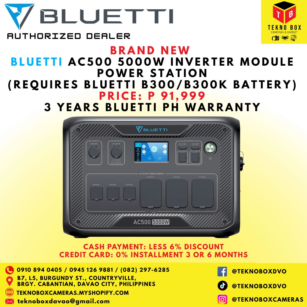 Bluetti AC500 5000W Inverter Module Power Station