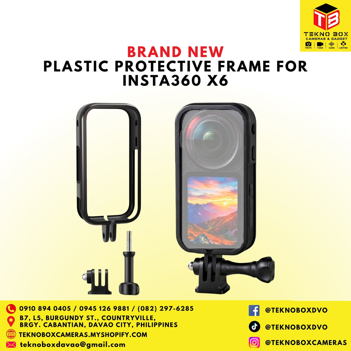 Plastic Protective Frame for Insta360 X6