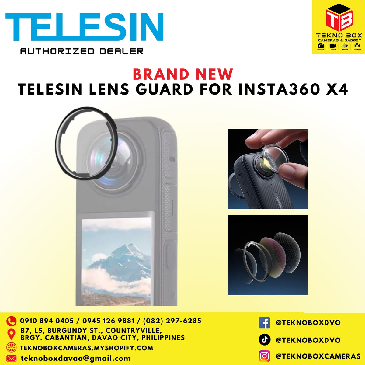 Telesin Lens Guard For Insta360 X4