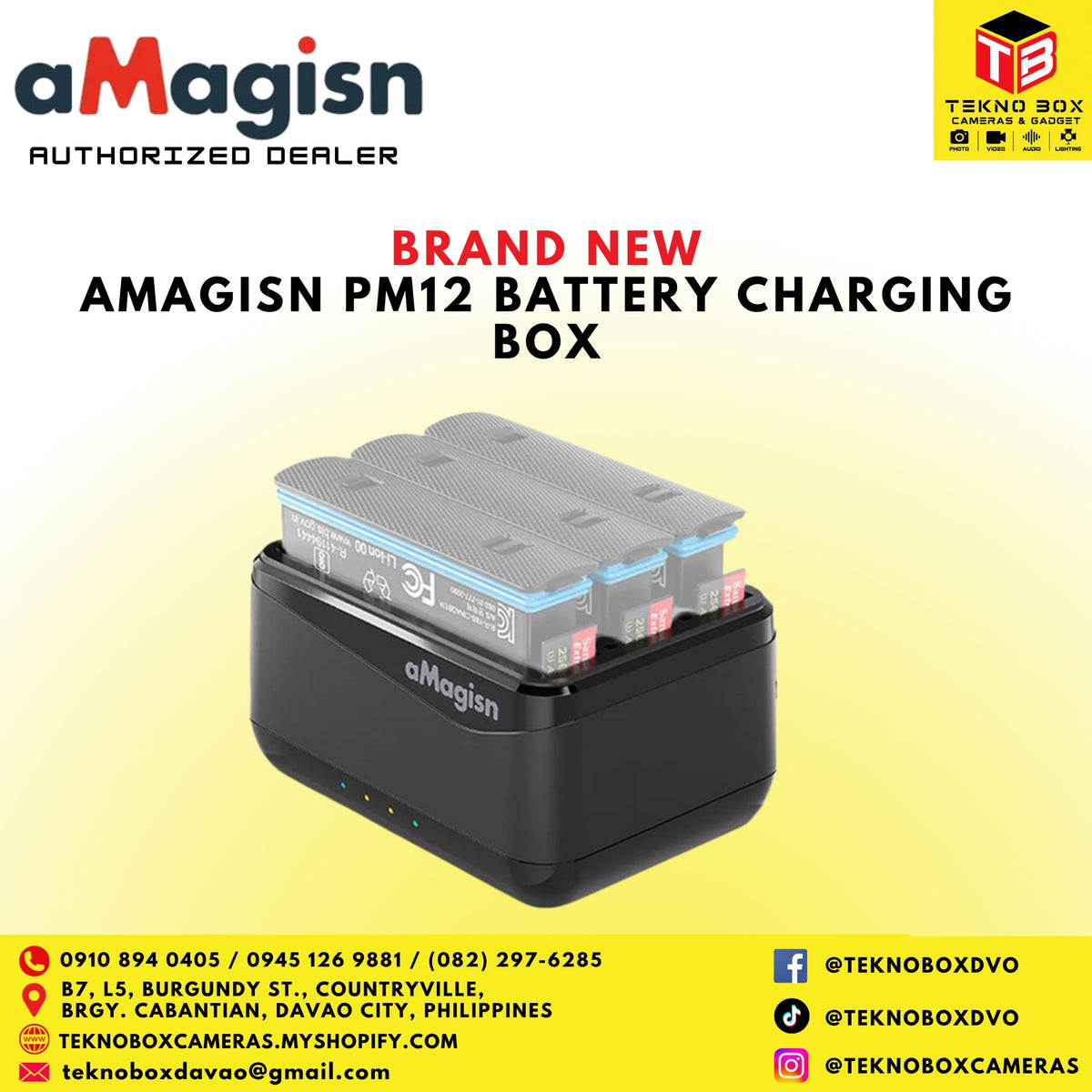 Amagisn Battery Charging Box / Battery Charging Hub for Insta360 X5