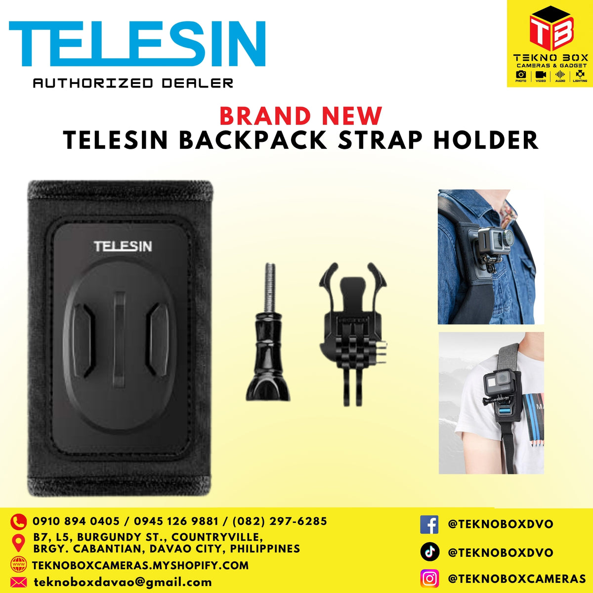 Telesin Backpack Strap Holder