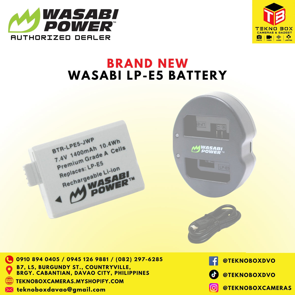 Wasabi LP-E5 Battery