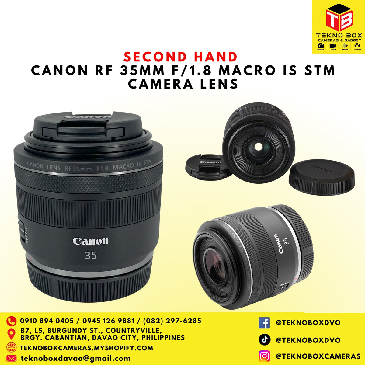 Canon RF 35mm F/1.8 Macro IS STM Camera Lens
