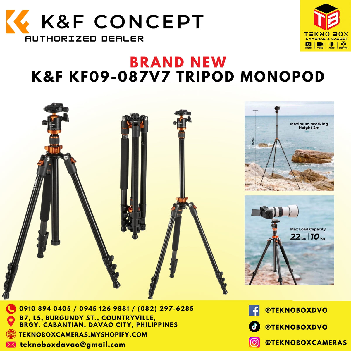 K&F KF09-087v7 Tripod Monopod