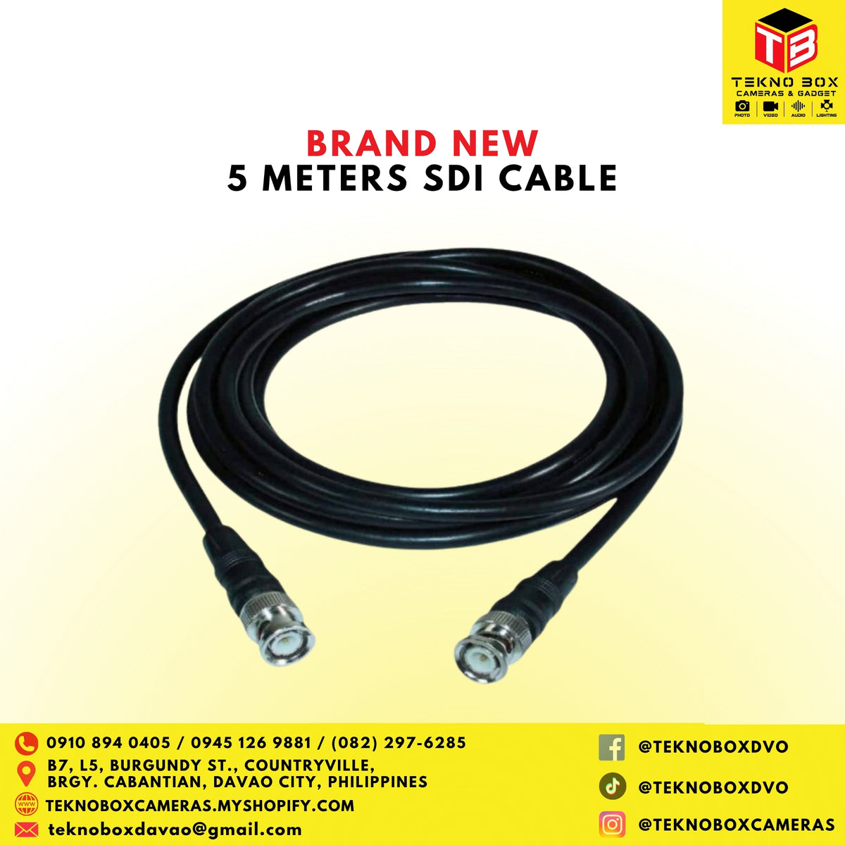 Brand New 5 meters SDI Cable