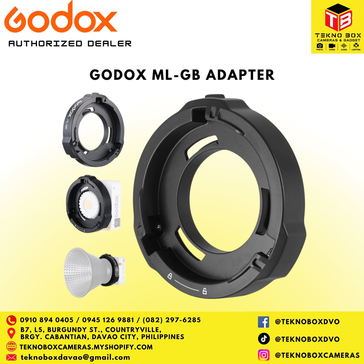 Brand New Godox ML-GB Adapter