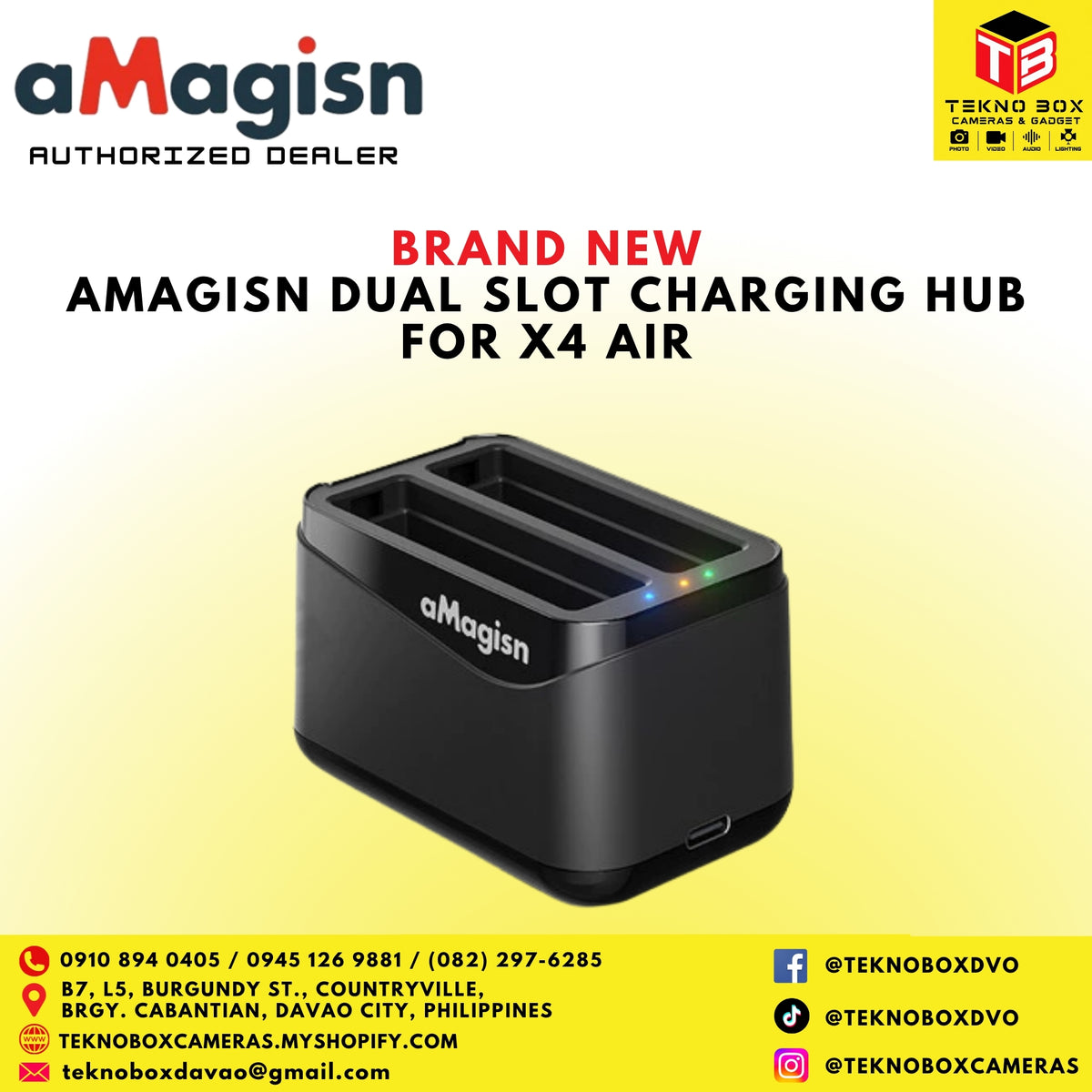 Amagisn Dual Slot Charging Hub for X4 Air