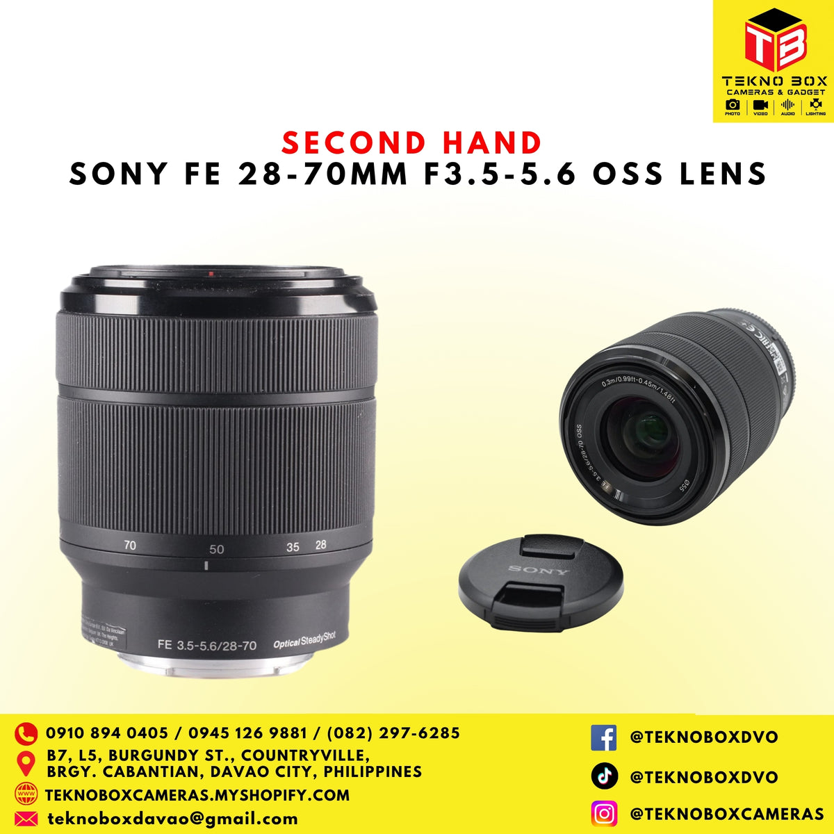 Sony FE 28-70mm F/3.5-5.6 OSS Lens