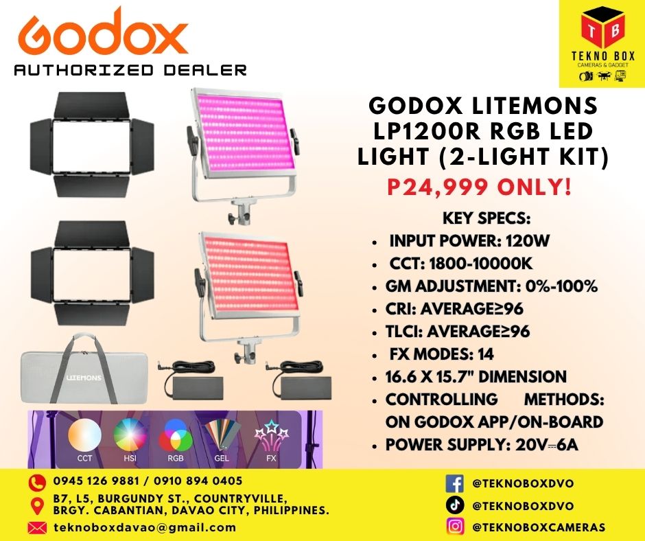 Godox Litemons LP1200R RGB LED Light Panel (2-Light Kit)