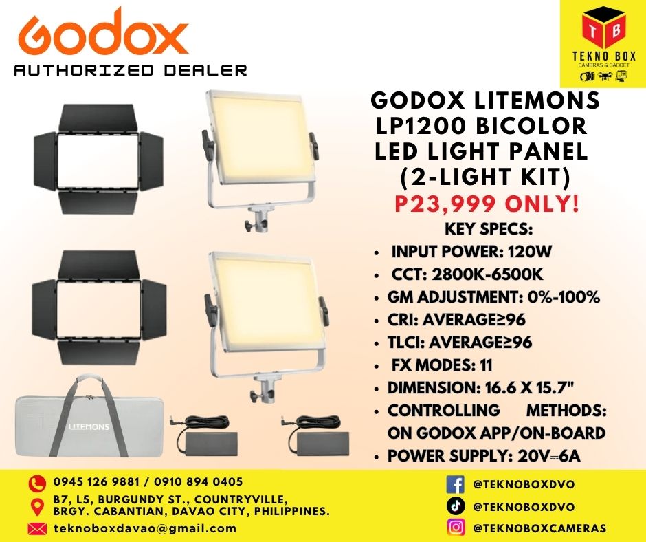 Godox Litemons LP1200 Bicolor LED Light Panel (2-Light Kit)