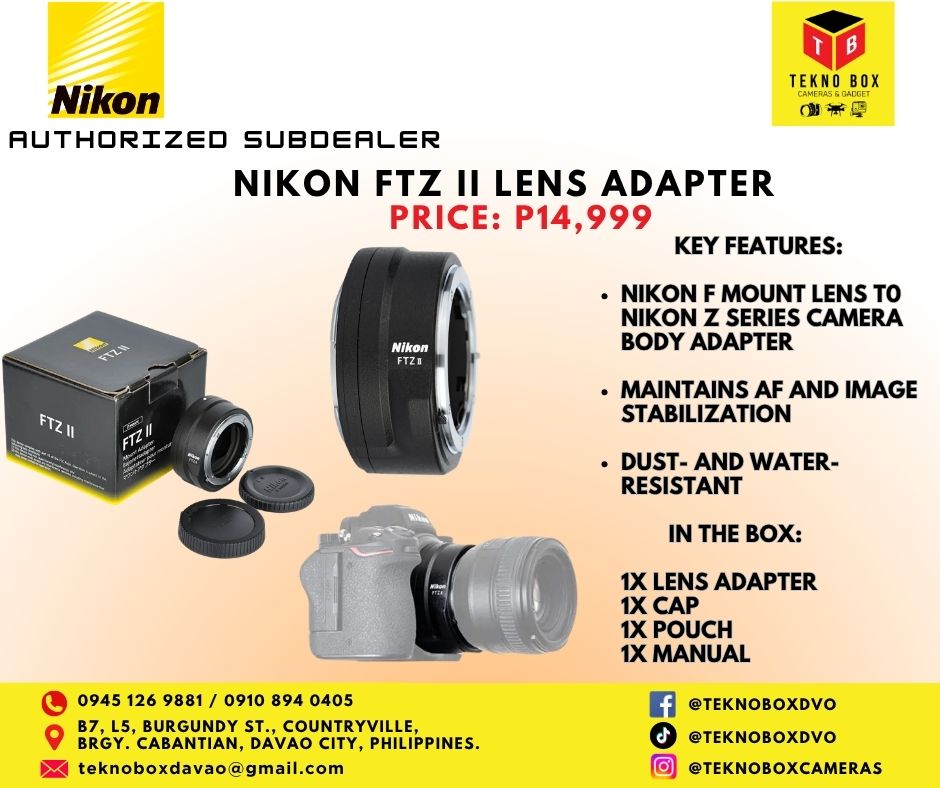 Nikon FTZ II Autofocus Lens Adapter