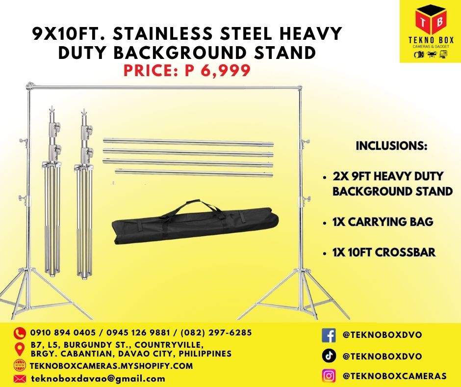9x10ft Stainless Steel Heavy Duty Background Stand